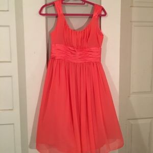 Coral Flowy Pink Dress